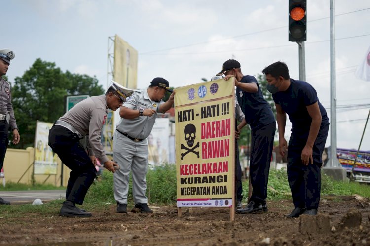 Polres Tuban Berhasil Turunkan Angka Lakalantas Sepanjang Tahun 2023