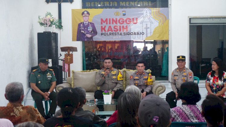 Minggu Kasih Polresta Sidoarjo, Urun Rembuk Kamtibmas dan Bakti Sosial