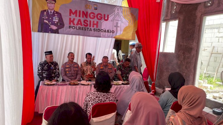 Minggu Kasih Polresta Sidoarjo, Ngobrol Kamtibmas dan Saling Peduli