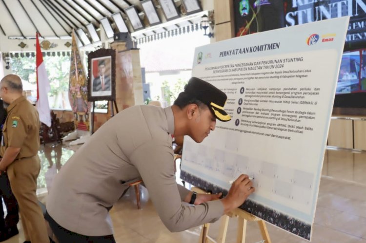 Polres Magetan Dukung Penuh Program Anting Emas, Siap Bergerak Bersama Cegah Stunting