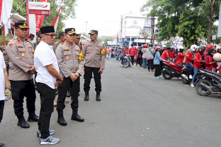 Aksi May Day 2024 di Nganjuk Berjalan Kondusif, Polisi Siagakan 500 Personel Pengamanan