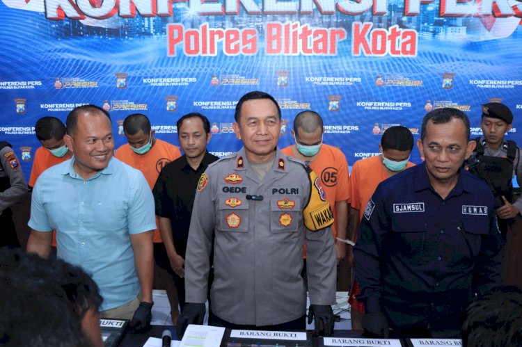 Polres Blitar Kota Berhasil Ungkap Kasus Narkoba, Ribuan Butir Okerbaya dan Tersangka Diamankan