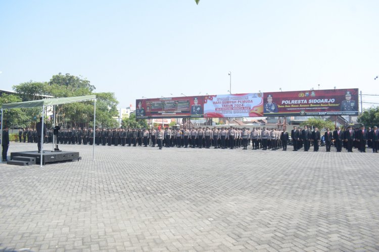 Polresta Sidoarjo Gelar Upacara Sumpah Pemuda Ke-96