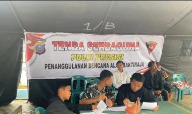 Polda-Sumut-Dirikan-Tenda-Serba-Guna-Bantu-Anak-Anak-Korban-Longsor-Humbahas-Ujian-Semester