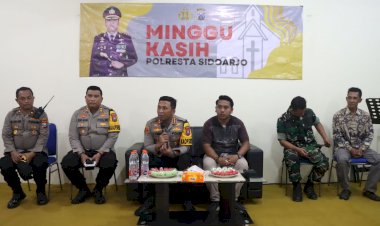 Kapolresta-Sidoarjo-Ajak-Jemaat-Gereja-Turut-Jaga-Kerukunan-Jelang-Pemilu-2024