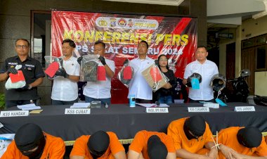 Polres-Tulungagung-Berhasil-Ungkap-35-Kasus-Kejahatan,-38-Tersangka-Diamankan