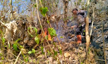 Polisi-Bersama-TNI-dan-Relawan-Berhasil-Padamkan-Kebakaran-di-Gunung-Liliran-Ngawi