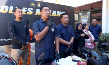 Gercep-Polres-Malang-Berhasil-Amankan-Tersangka-Pencuri-Motor-Kurir-Yakult-yang-Viral-di-Medsos
