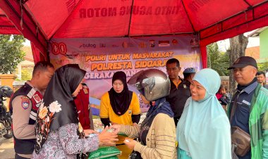 Polresta-Sidoarjo-Gelar-Gerakan-Pangan-Murah-Serentak-di-18-Kecamatan