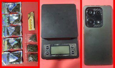 Polres-Pelabuhan-Tanjung-Perak-Ungkap-Peredaran-Ganja-di-Medos,-Tersangka-Pengedar-Diamankan