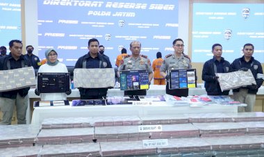 Polda-Jatim-Bongkar-Scam-Investasi-Kripto-Internasional,-Blokir-77-Rekening-Senilai-Rp81,5-Miliar