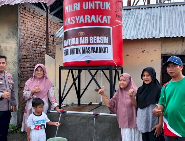 Polri Bangun Puluhan Sumur Bor Warga Padang Pariaman Mulai Nikmati Air Bersih Pascabencana