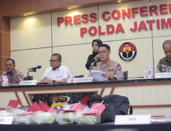 Polda Jatim Ungkap Dua Kasus TPPU Aset Hasil Narkotika Rp 2,7 Miliar Disita
