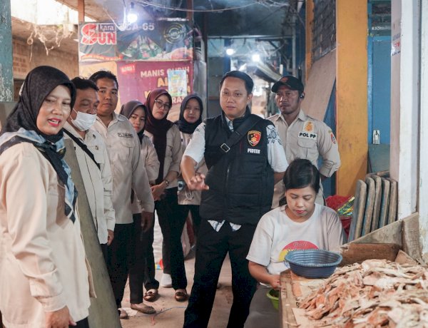 Satgas Saber Polres Jember Sidak Pasar Antisipasi Lonjakan Harga Pokok Pangan