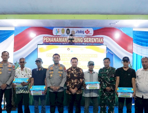 Polresta Sidoarjo Tanam Jagung Serentak Kuartal I, Komitmen Dukung Swasembada Pangan