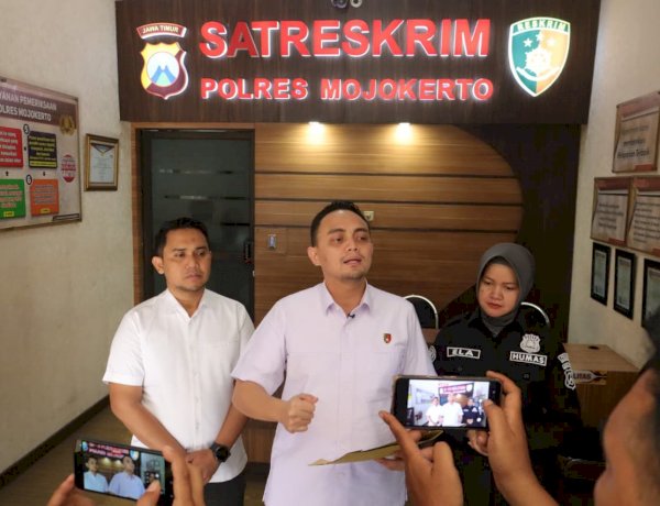 Polres Mojokerto Amankan 2 Tersangka Pencuri Truk Crane