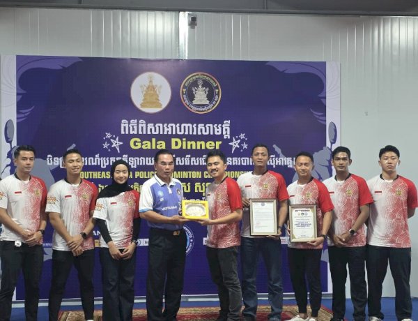 Tim Bulutangkis Polri Raih 4 Medali Emas dan 2 Perak SEA Police Badminton Championship 2026 di Kamboja
