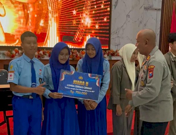 Peduli Pendidikan, Polres Blitar Gelar Lomba Cerdas Cermat Pelajar Sambut Bhayangkara ke-80