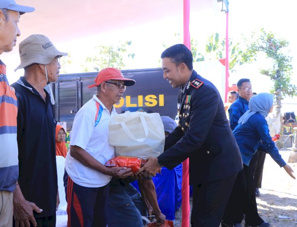 Polres Ngawi Salurkan 500 Paket Sembako untuk Masyarakat di Bringin