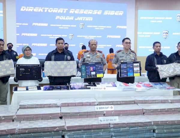 Polda Jatim Bongkar Scam Investasi Kripto Internasional, Blokir 77 Rekening Senilai Rp81,5 Miliar