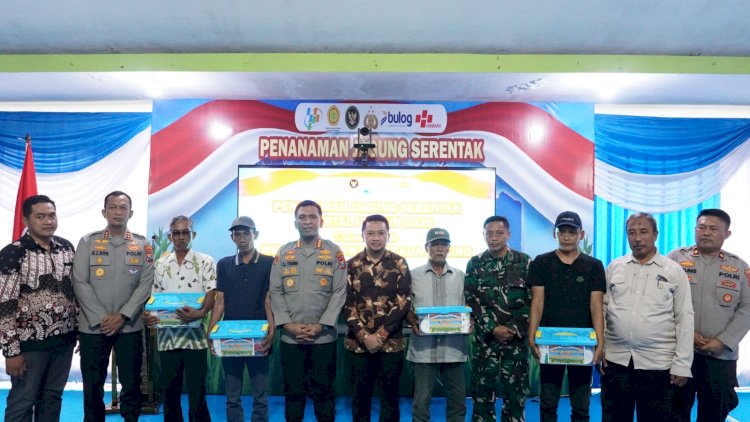 Polresta-Sidoarjo-Tanam-Jagung-Serentak-Kuartal-I,-Komitmen-Dukung-Swasembada-Pangan