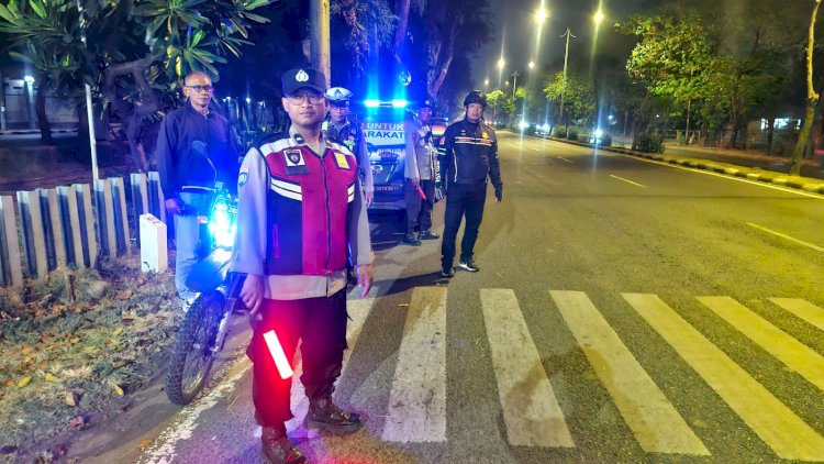 Antisipasi-Balap-Liar,-Polsek-Buduran-Masifkan-Patroli-Malam