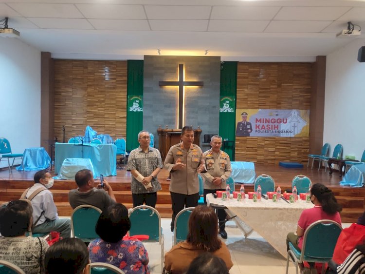 Minggu Kasih Polresta Sidoarjo, Ngobrol Kamtibmas dan Saling Peduli