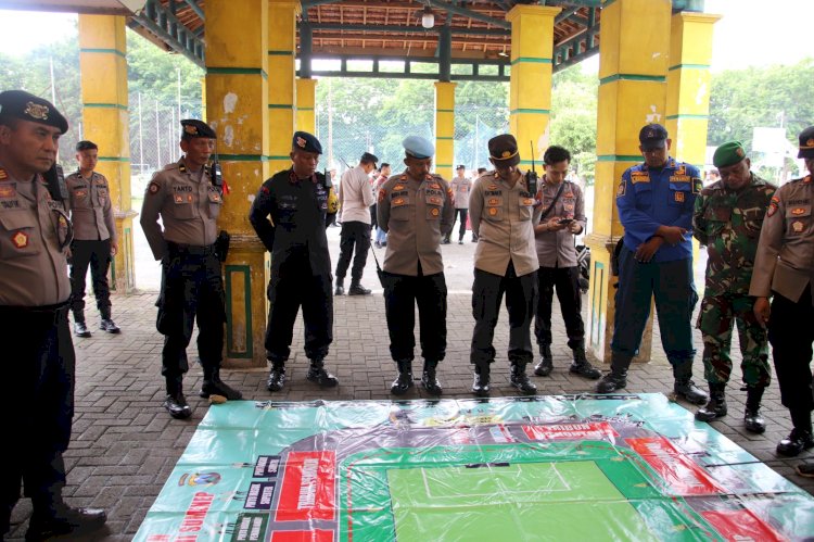 Polres Sumenep Terjunkan 223 Personel Pengamanan Laga Liga 3 Kapal Api PSSI Jatim