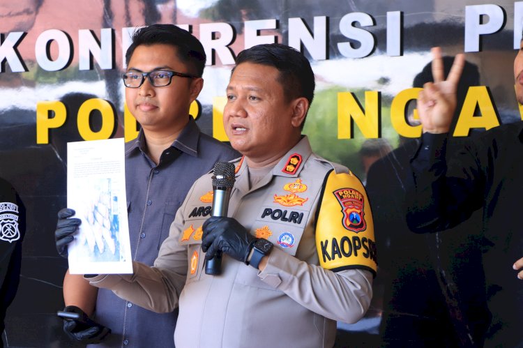 Polres Ngawi Berhasil Amankan 3 Tersangka Sindikat Illegal Logging