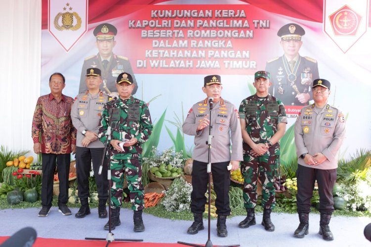 Dukung Program Swasembada Pangan, Kapolri-Panglima TNI Luncurkan Gugus Tugas Polri