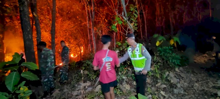 Polres Magetan Tingkatkan Mitigasi Karhutla di Musim Kemarau, Larang Warga Membakar Lahan