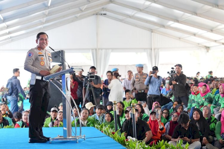 5.150 Pengemudi Ojol Ikuti Gebyar Keselamatan Lalu Lintas Korlantas Polri di Serpong