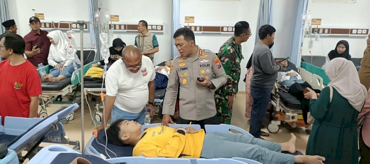 Kapolresta Sidoarjo Turun Langsung Cek Kondisi Santri Ponpes Manbaul Hikam